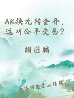 AK换九转金丹，这叫公平交易？